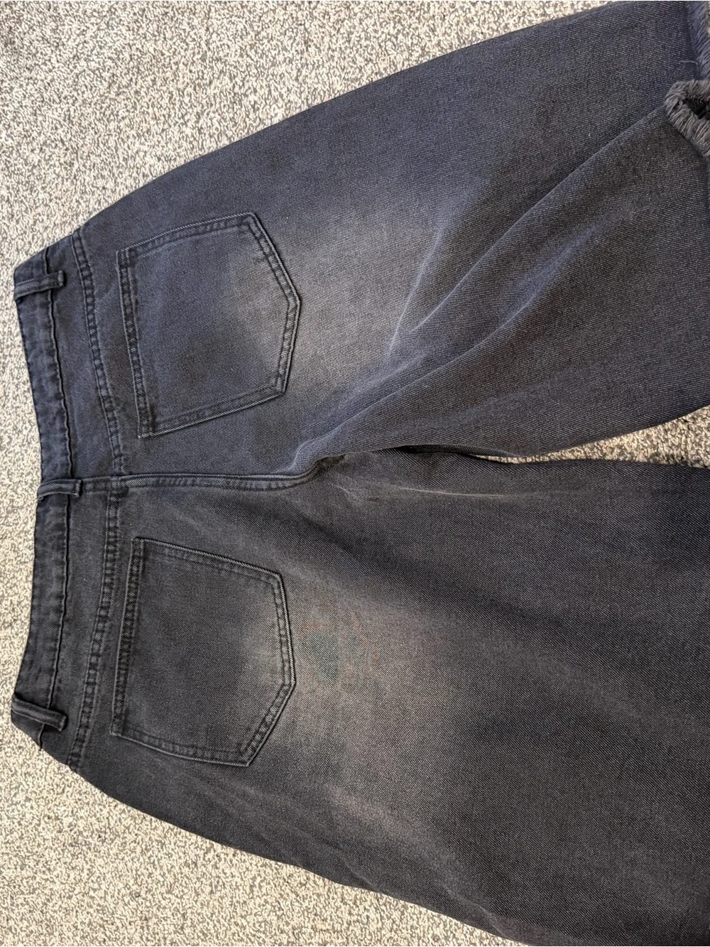 Black Distressed Denim Shorts